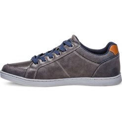 BUTY MĘSKIE SPORTOWE TRAMPKI T239 - SZARE. Białe trampki męskie marki Inny, z materiału. Za 59,00 zł.