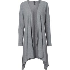 Shirt bez zapięcia bonprix jasnoszary melanż. Szare żakiety damskie bonprix, bez wzorów. Za 69,99 zł.
