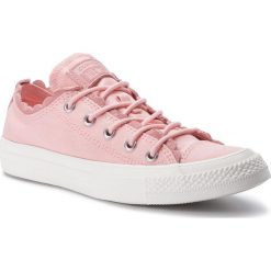 Tenisówki CONVERSE - Ctas Ox 564110C Bleached Coral/Bleached Coral. Różowe półbuty damskie Converse, z aplikacjami, ze skóry, bez zapięcia. W wyprzedaży za 229,00 zł.