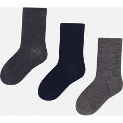 Mayoral - Skarpetki dziecięce (3-pack). Niebieskie skarpetki chłopięce Mayoral, bez wzorów, z elastanu. Za 37,90 zł.