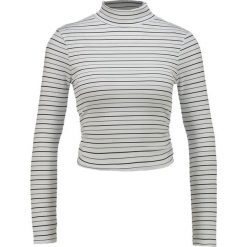 Bluzki damskie: Miss Selfridge Petite STRIPE RUCHED SIDE ROLLNECK Bluzka z długim rękawem white