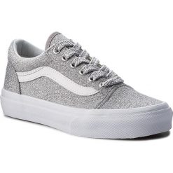 Tenisówki VANS - Old Skool VN0A38HBUAW (Lurex Glitter) Silver/Tr. Szare trampki dziewczęce marki Vans, bez wzorów, z gumy, na sznurówki. W wyprzedaży za 179,00 zł.