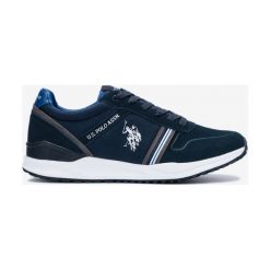 U.S. Polo Assn Wayron 1 Tenisówki Niebieski. Niebieskie trampki męskie U.S. Polo Assn., bez wzorów, ze skóry, bez zapięcia. Za 430,95 zł.