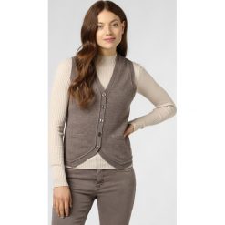 Brookshire - Damska kamizelka dzianinowa, beżowy. Brązowe kamizelki damskie brookshire, m, bez wzorów, z wełny, eleganckie, długie, bez kaptura. Za 159,95 zł.