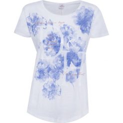 T-shirt DEHA EASY Biały|Print. Białe t-shirty damskie marki Deha, bez wzorów, z bawełny, sportowe, bez kołnierzyka. W wyprzedaży za 69,00 zł.