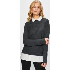 Jacqueline de Yong - Sweter. Szare swetry klasyczne damskie marki Jacqueline de Yong, s, z dzianiny. W wyprzedaży za 59,90 zł.