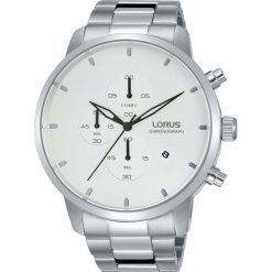 Zegarek Lorus Męski RM361EX9 Chronograf WR 50M Srebrny. Szare zegarki męskie marki Lorus, srebrne. Za 293,00 zł.