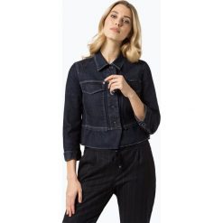 Marc Cain Collections - Damska kurtka jeansowa, niebieski. Niebieskie kurtki damskie marki Marc Cain Collections, z aplikacjami, z jeansu, klasyczne, krótkie, bez kaptura. Za 949,95 zł.