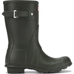 Hunter Kalosze Zielony. Zielone kalosze damskie Hunter, w paski, z materiału. Za 507,95 zł.
