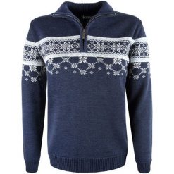 Kama Sweter Damski Merino 5007 L Ciemnoniebieski. Pomarańczowe bluzy sportowe damskie Kama, l, bez wzorów, z wełny, sportowe, bez rękawów, bez kaptura. W wyprzedaży za 455,00 zł.