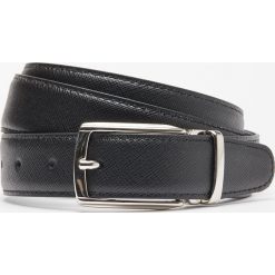 Pasek carrera czarny z obszyciem 3. Czarne paski męskie Recman, w paski, z jeansu, eleganckie. Za 59,99 zł.
