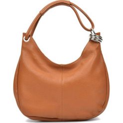 Torebki klasyczne damskie: Skórzana torebka w kolorze koniaku – (S)39 x (W)28 x (G)3 cm