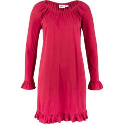 Sukienka bonprix ciemnoczerwony. Czerwone sukienki damskie bonprix, bez wzorów, bez kołnierzyka, bez rękawów. Za 64,99 zł.