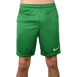 Nike Park II Knit 725887-302. Zielone spodenki i szorty męskie Nike, m, bez wzorów, z poliesteru. W wyprzedaży za 49,99 zł.