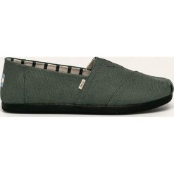 Toms - Espadryle Bonsai. Zielone espadryle męskie Toms, bez wzorów, z gumy. W wyprzedaży za 199,90 zł.