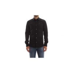 Koszule z długim rękawem Tommy Jeans DM0DM04405 ORIG.STRETCH. Czarne koszule męskie Tommy Jeans, s, bez wzorów, z jeansu, bez kołnierzyka, z długim rękawem. Za 213,28 zł.