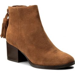 Botki NESSI - 17273/N Koniak W. Brązowe botki damskie na zamek Nessi, ze skóry. W wyprzedaży za 259,00 zł.