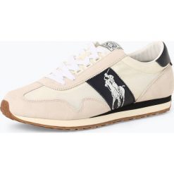 Polo Ralph Lauren - Tenisówki męskie z dodatkiem skóry – Train, niebieski. Niebieskie trampki męskie Polo Ralph Lauren, bez wzorów, ze skóry, bez zapięcia. Za 529,95 zł.