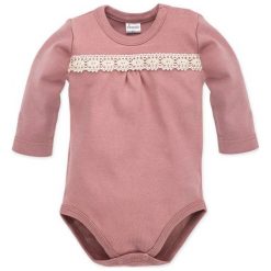 Pinokio Dziewczęce Body Petit Lou 68 Różowy. Różowe body niemowlęce Pinokio, bez wzorów, z bawełny, z długim rękawem. Za 33,00 zł.