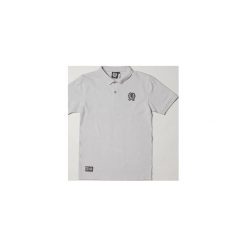 Koszulka Polo BLB SMALL BADGE Grey. Szare koszulki męskie Crankk, l, z aplikacjami, z bawełny, polo, bez rękawów. Za 139,00 zł.