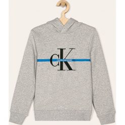Calvin Klein Jeans - Bluza dziecięca 116-176 cm. Pomarańczowe bluzy chłopięce Calvin Klein Jeans, z haftami, z elastanu, bez rękawów, z kapturem. W wyprzedaży za 269,90 zł.