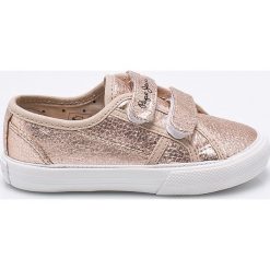 Pepe Jeans - Tenisówki dziecięce. Szare trampki dziewczęce marki Pepe Jeans, z jeansu, z okrągłym noskiem. Za 199,90 zł.