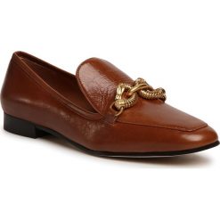 Lordsy TORY BURCH - Jessa 20mm Loafer 74028 Syrup 204. Pomarańczowe półbuty damskie Tory Burch, na co dzień, z aplikacjami, ze skóry, bez obcasa, na obcasie, bez zapięcia. Za 1589,00 zł.
