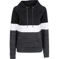Bluza z kapturem bonprix czarny melanż. Czarne bluzy rozpinane damskie bonprix, melanż, z kapturem. Za 79,99 zł.