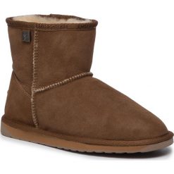 Buty EMU AUSTRALIA - Platinum Stinger Slim Mini WP20003 Chestnut. Pomarańczowe kozaki damskie EMU Australia, ze skóry, bez obcasa, bez zapięcia. W wyprzedaży za 479,00 zł.