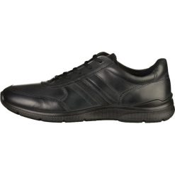Ecco IRVING Sneakersy niskie black. Czarne sneakersy męskie marki ecco, bez wzorów, ze skóry, bez zapięcia. Za 499,00 zł.