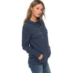 Roxy Bluza Z Kaptoremfullofjoyzip J Otlr Btkh Dress Blues Heather, S. Brązowe bluzy sportowe damskie marki Roxy, s, z kapturem. Za 275,00 zł.