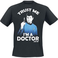 Star Trek Dr. Leonard McCoy - Trust Me I'm A Doctor T-Shirt czarny. Czarne t-shirty męskie marki Star Trek, m, z nadrukiem, z okrągłym kołnierzem. Za 62,90 zł.