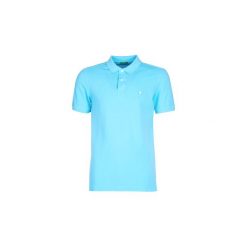 Koszulki polo z krótkim rękawem Benetton MADALO. Niebieskie koszulki męskie Benetton, xl, bez wzorów, z krótkim rękawem. Za 116,10 zł.