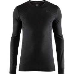 Craft Koszulka Sportowa Męska Fuseknit Comfort Ls Black S. Czarne koszulki sportowe męskie marki Craft, s, w paski. Za 135,00 zł.