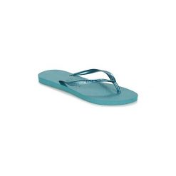 Japonki Havaianas SLIM. Czarne japonki damskie marki Havaianas, z gumy, na płaskiej podeszwie. Za 109,00 zł.