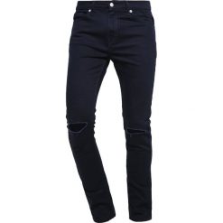 Topman MORGAN Jeans Skinny Fit dark blue. Niebieskie jeansy męskie relaxed fit marki Topman. Za 229,00 zł.