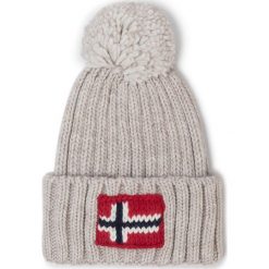 Czapka NAPAPIJRI - Semiury 2 N0YKCK Natural N1S. Szare czapki damskie Napapijri, bez wzorów, z wiskozy. Za 189,00 zł.