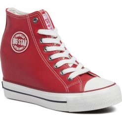 Sneakersy BIG STAR - EE274614 Red. Czerwone półbuty damskie BIG STAR, ze skóry ekologicznej. Za 139,00 zł.