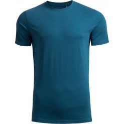 T-shirt męski TSM601 - niebieski melanż - Outhorn. Niebieskie koszulki męskie Outhorn, m, bez wzorów, bez kołnierzyka, bez rękawów. W wyprzedaży za 24,99 zł.