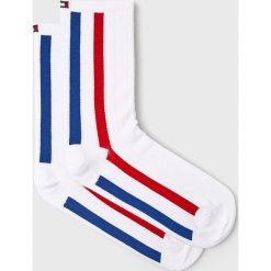 Tommy Hilfiger - Skarpetki. Białe skarpetki damskie marki TOMMY HILFIGER, z bawełny. Za 39,90 zł.