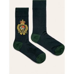 Polo Ralph Lauren - Skarpetki. Niebieskie skarpetki męskie Polo Ralph Lauren, bez wzorów, z elastanu. Za 59,90 zł.