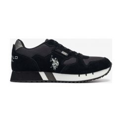 U.S. Polo Assn Deezen Tenisówki Czarny. Czarne trampki męskie U.S. Polo Assn., bez wzorów, ze skóry, bez zapięcia. Za 399,95 zł.