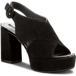 Sandały GEOX - D Galene B D828WB 00021 C9999 Black. Czarne klapki damskie Geox, bez wzorów, ze skóry, bez obcasa, na obcasie. W wyprzedaży za 349,00 zł.