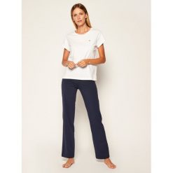 Piżama TOMMY HILFIGER Set Cn Tee Ss UW0UW01347. Niebieskie piżamy damskie TOMMY HILFIGER, l, bez wzorów, bez rękawów. Za 249,00 zł.