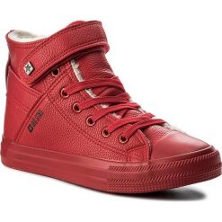 Trampki BIG STAR - V274529F Red. Czerwone półbuty damskie marki BIG STAR, bez wzorów, z gumy, bez zapięcia. Za 119,00 zł.