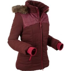 Kurtka pikowana outdoorowa bonprix czerwony rubinowy melanż. Czerwone kurtki damskie marki bonprix, s, bez wzorów, z futra, bez kaptura. Za 239,99 zł.