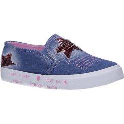 Niebieskie trampki slip on z gumką casu m552. Niebieskie trampki dziewczęce Casu, bez wzorów, bez zapięcia. Za 39,99 zł.