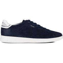 Geox - Buty. Niebieskie buty sportowe męskie marki Geox, ze skóry, na sznurówki. Za 429,90 zł.