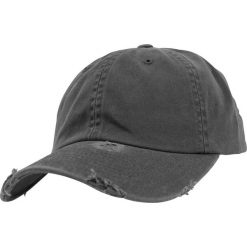 Czapki damskie: Yupoong Low Profile Destroyed Cap Czapka Strapback Cap ciemnoszary