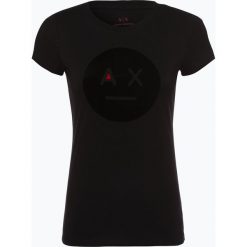 Armani Exchange - T-shirt damski, czarny. Czarne t-shirty damskie Armani Exchange, m, z nadrukiem. Za 229,95 zł.
